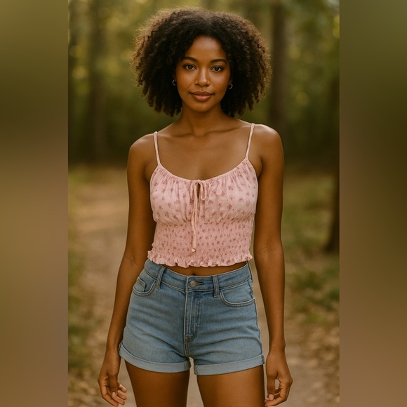 Victoria + Sophia Tops - Victoria + Sophia Pink Floral Women's Top